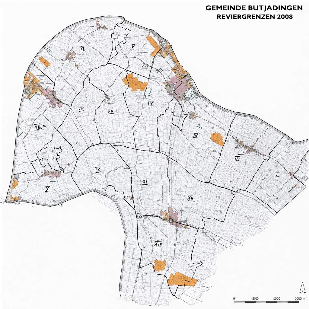 Revierkarte Gemeinde Butjadingen